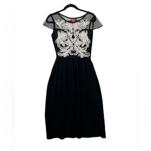 Simon Chang designer vtg black dress size 6